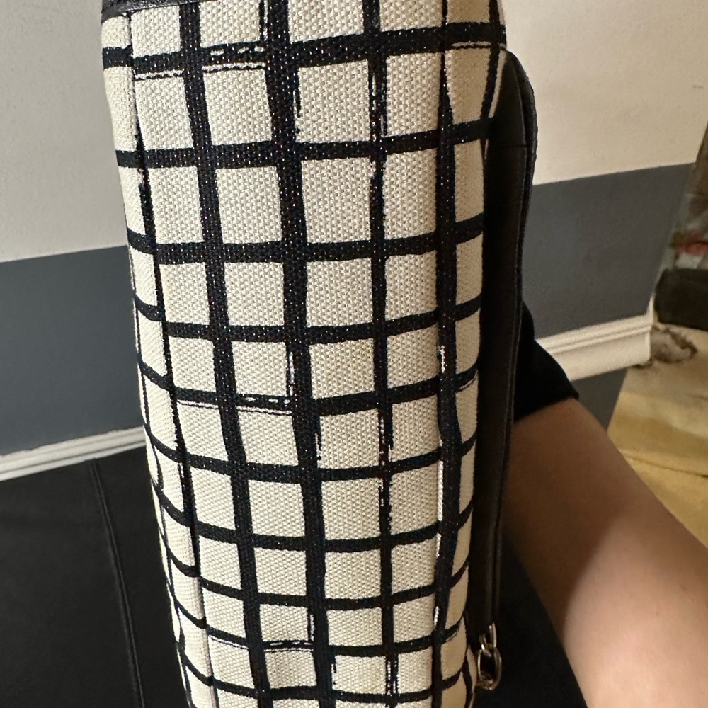 Chic Black and White Checkered Coach Bag NWOT - Picture 5 of 14